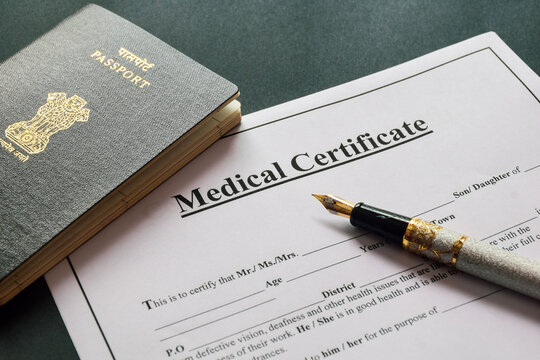 Framed medical certificates on a clinic wall